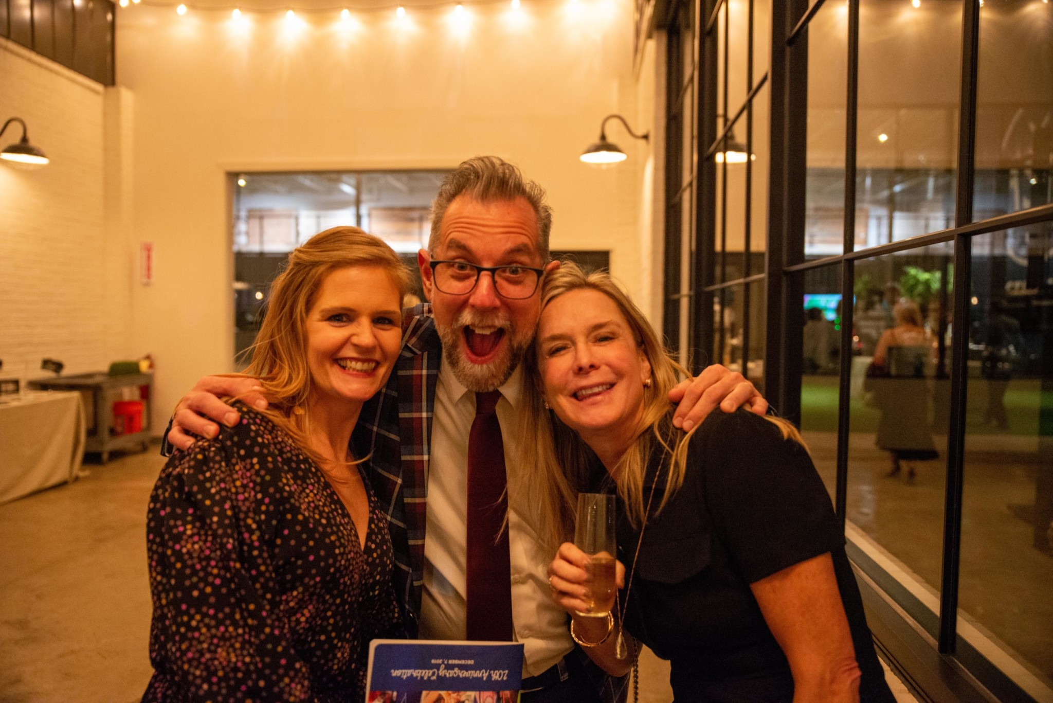 Three attendees at a Camp Kudzu event