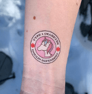 Diabetes alert temporary tattoo